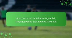 Júnior Sornoza: Utmärkande Ögonblick, Klubbframgång, Internationell Påverkan